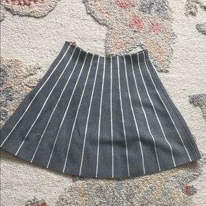 Cynthia Rowley Charcoal and White A-Line Skirt